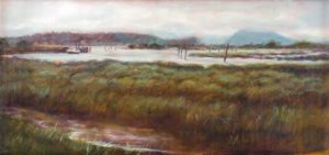 landscape painting of skagit wetlands
