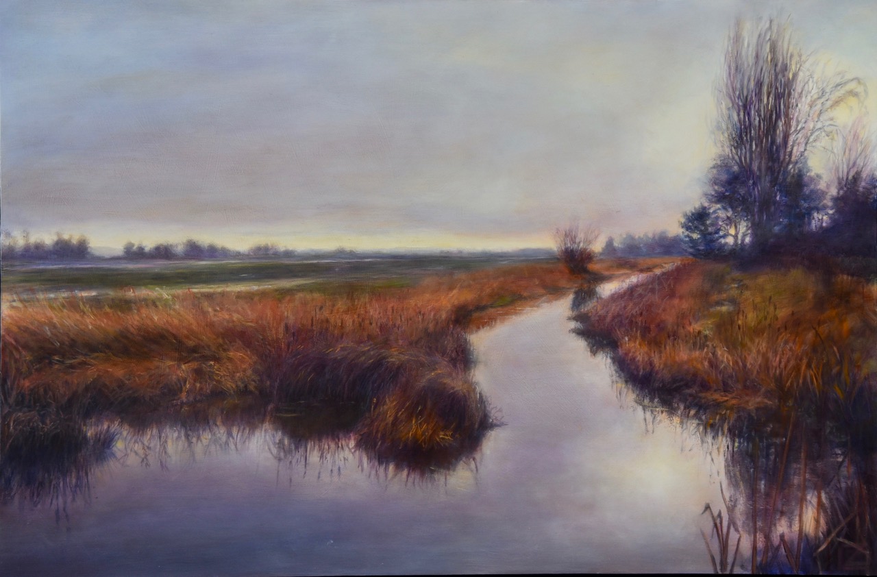 painting of the skagit valley by lynn zimmerman