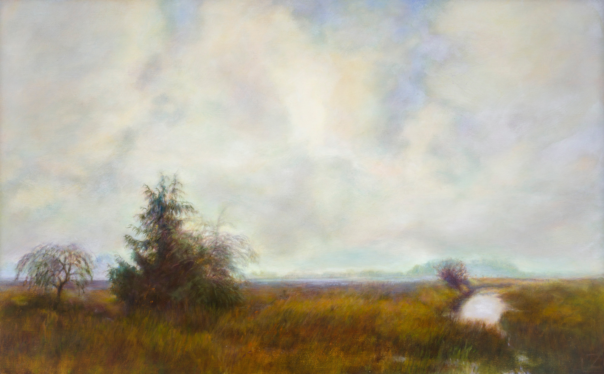 oil painting of skagit valley
